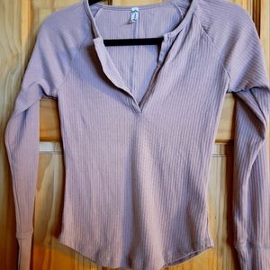 Long sleeve, form fitting, shirt